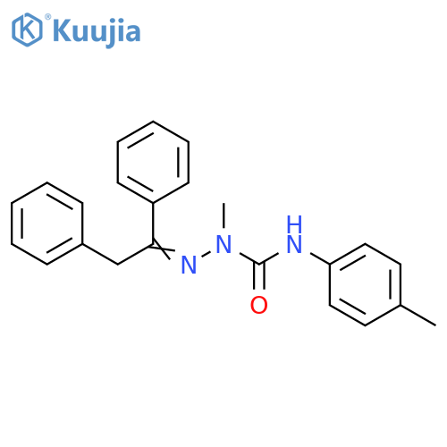 Hydrazinecarboxamide,2-(1,2-diphenylethylidene)-1-methyl-N-(4-methylphenyl)- structure