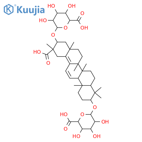 β-D-Glucopyranosiduronic acid, (3β,20α,21α)-20-carboxy-30-noroleana-11,13(18)-diene-3,21-diyl bis- structure