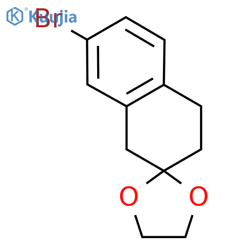7-Bromo-3,4-dihydro-1H-spiro[naphthalene-2,2'-[1,3]dioxolane] structure