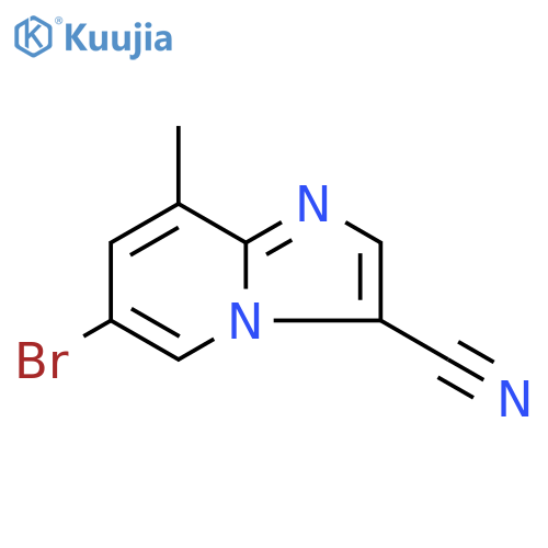 6-bromo-8-methylimidazo[1,2-a]pyridine-3-carbonitrile structure