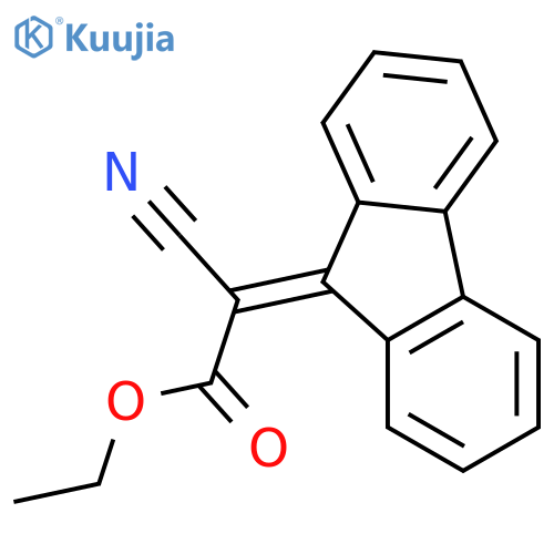 Acetic acid, cyano-9H-fluoren-9-ylidene-, ethyl ester structure