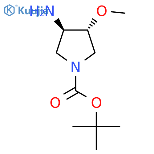 tert-butyl (3R,4R)-3-amino-4-methoxypyrrolidine-1-carboxylate structure
