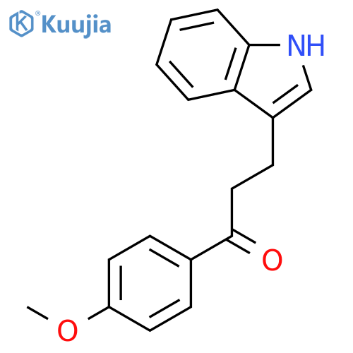 3-(1H-Indol-3-yl)-1-(4-methoxyphenyl)propan-1-one structure