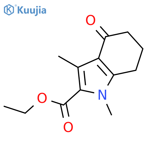 ethyl 1,3-dimethyl-4-oxo-4,5,6,7-tetrahydro-1H-indole-2-carboxylate structure