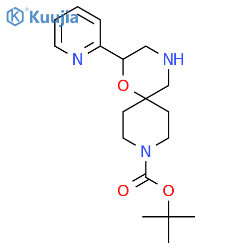 Tert-Butyl 2-(pyridin-2-yl)-1-oxa-4,9-diazaspiro[5.5]undecane-9-carboxylate structure