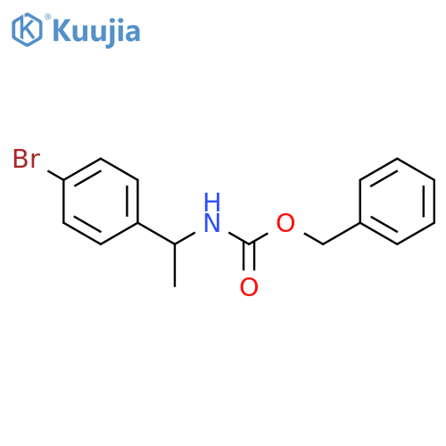 Benzyl N-1-(4-bromophenyl)ethylcarbamate structure