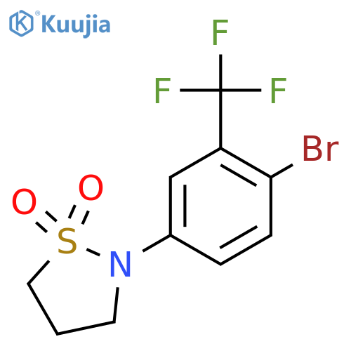 N-(4-Bromo-3-trifluoromethylphenyl)-1,3-propanesultam structure