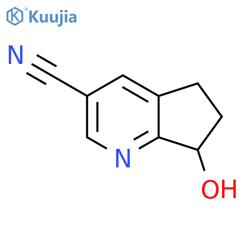 7-Hydroxy-6,7-dihydro-5H-cyclopenta[B]pyridine-3-carbonitrile structure