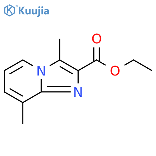 3,8-dimethyl-Imidazo[1,2-a]pyridine-2-carboxylic acid ethyl ester structure