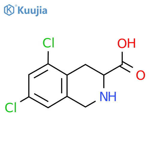 5,7-dichloro-1,2,3,4-tetrahydroisoquinoline-3-carboxylic acid structure