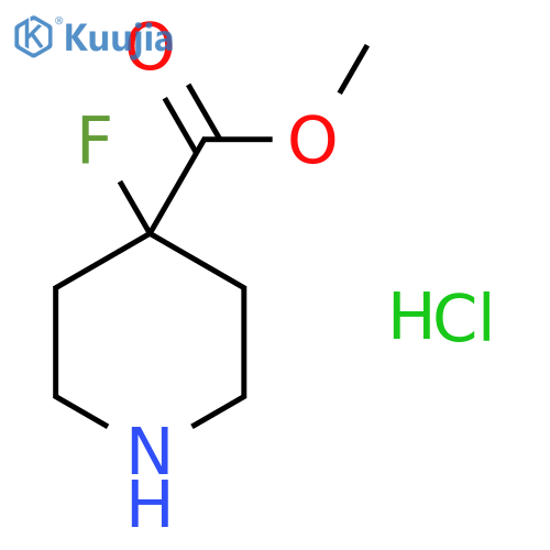 methyl 4-fluoropiperidine-4-carboxylate;hydrochloride structure