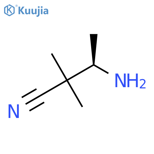 (3R)-3-Amino-2,2-dimethylbutanenitrile structure