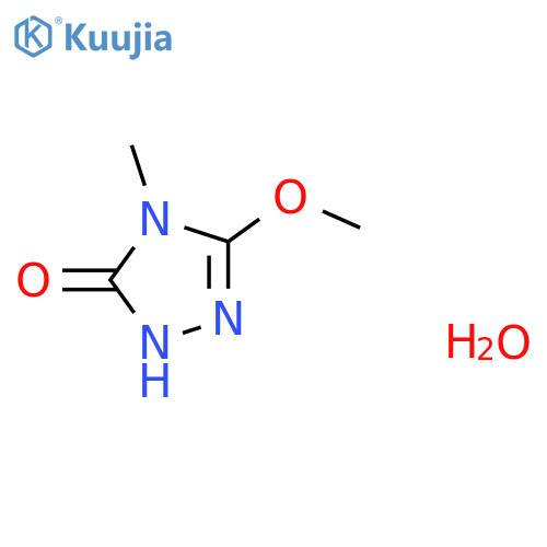 3-Methoxy-4-methyl-1H-1,2,4-triazol-5(4H)-one Hydrate structure