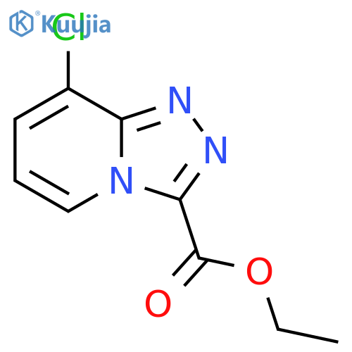 1,2,4-triazolo[4,3-a]pyridine-3-carboxylic acid,8-Chloro-,ethyl ester structure