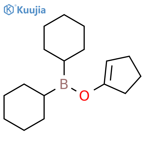 Borinic acid, dicyclohexyl-, 1-cyclopenten-1-yl ester structure
