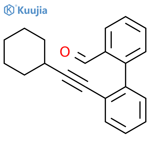 2'-(Cyclohexylethynyl)-[1,1'-biphenyl]-2-carbaldehyde structure