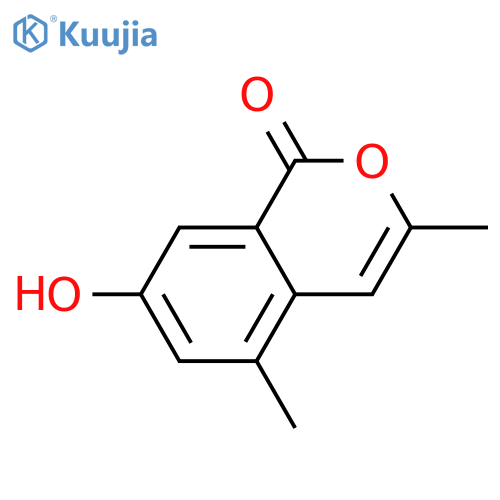 7-Hydroxy-3,5-dimethyl-1H-2-benzopyran-1-one structure