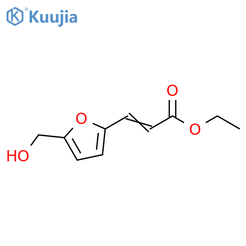 2-Propenoic acid, 3-[5-(hydroxymethyl)-2-furanyl]-, ethyl ester structure