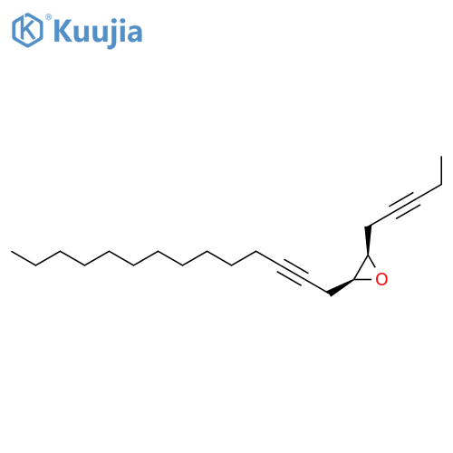 Oxirane, 2-(2-pentynyl)-3-(2-tetradecynyl)-, (2R-cis)- structure