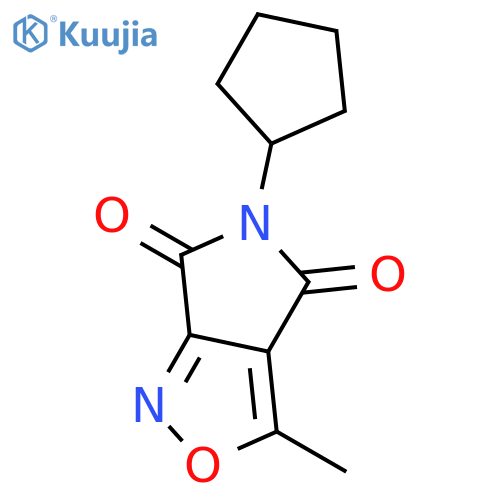4H-Pyrrolo[3,4-c]isoxazole-4,6(5H)-dione, 5-cyclopentyl-3-methyl- structure