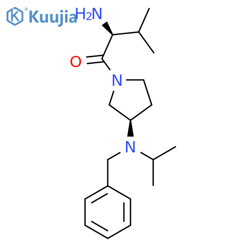 (S)-2-Amino-1-[(R)-3-(benzyl-isopropyl-amino)-pyrrolidin-1-yl]-3-methyl-butan-1-one structure