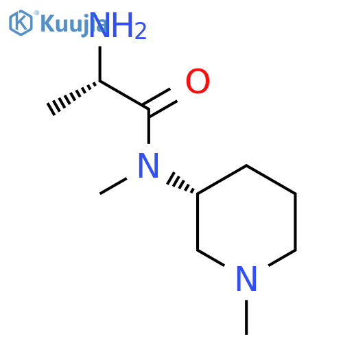 (S)-2-Amino-N-methyl-N-((R)-1-methyl-piperidin-3-yl)-propionamide structure
