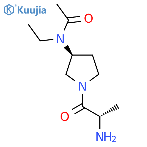 N-[(S)-1-((S)-2-Amino-propionyl)-pyrrolidin-3-yl]-N-ethyl-acetamide structure