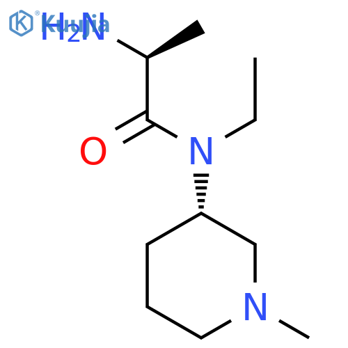 (S)-2-Amino-N-ethyl-N-((S)-1-methyl-piperidin-3-yl)-propionamide structure