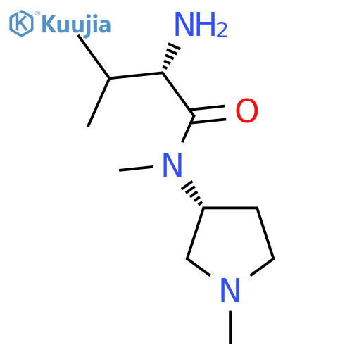 (S)-2-Amino-3,N-dimethyl-N-((R)-1-methyl-pyrrolidin-3-yl)-butyramide structure