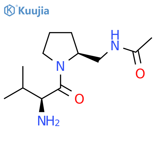 N-[(S)-1-((S)-2-Amino-3-methyl-butyryl)-pyrrolidin-2-ylmethyl]-acetamide structure