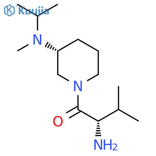 (S)-2-Amino-1-[(R)-3-(isopropyl-methyl-amino)-piperidin-1-yl]-3-methyl-butan-1-one structure
