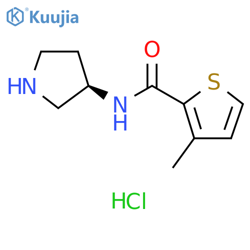 (R)-3-methyl-n-(pyrrolidin-3-yl)thiophene-2-carboxamide hydrochloride structure