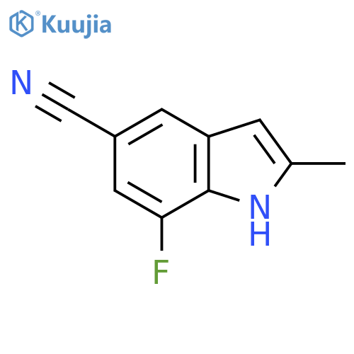 7-Fluoro-2-methyl-1H-indole-5-carbonitrile structure