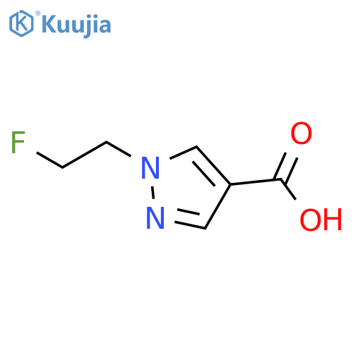 1-(2-fluoroethyl)-1H-pyrazole-4-carboxylic acid structure