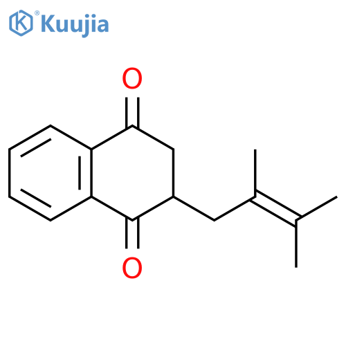 1,4-Naphthalenedione, 2-(2,3-dimethyl-2-butenyl)-2,3-dihydro- structure