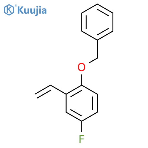 1-(Benzyloxy)-4-fluoro-2-vinylbenzene structure