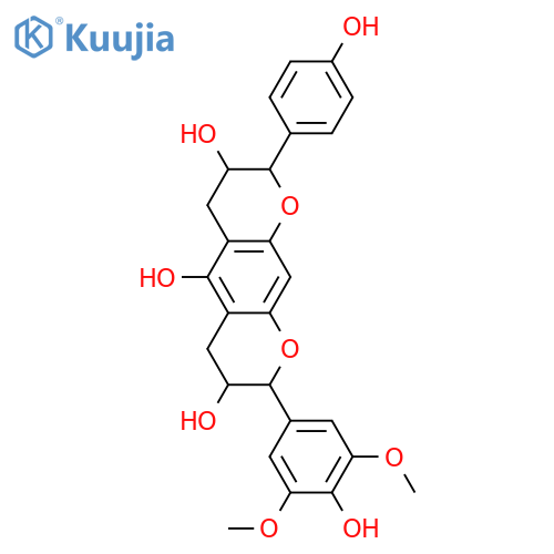 3,4,7,8-Tetrahydro-8-(4-hydroxyphenyl)-2-(3,4,5-trihydroxyphenyl)-2H,6H-benzo[1,2-b:5,4-b']dipyran-3,5,7-triol; (2S,3R,7R,8S)-form, 3',5'-Di-Me ether structure