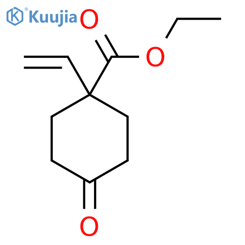 Ethyl 4-oxo-1-vinylcyclohexanecarboxylate structure