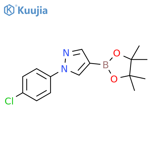 1-(4-Chlorophenyl)-4-(4,4,5,5-tetramethyl-1,3,2-dioxaborolan-2-yl)-1H-pyrazole structure