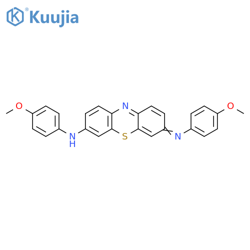 3H-Phenothiazin-7-amine,N-(4-methoxyphenyl)-3-[(4-methoxyphenyl)imino]- structure