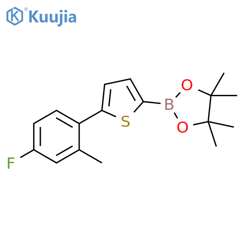 5-(4-Fluoro-2-methylphenyl)thiophene-2-boronic acid pinacol ester structure