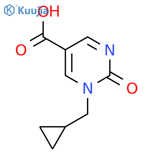1-(Cyclopropylmethyl)-2-oxo-1,2-dihydropyrimidine-5-carboxylic acid structure