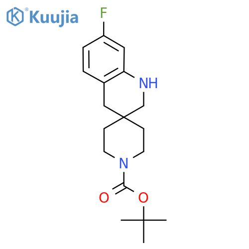 tert-Butyl 7'-fluoro-2',4'-dihydro-1'H-spiro[piperidine-4,3'-quinoline]-1-carboxylate structure