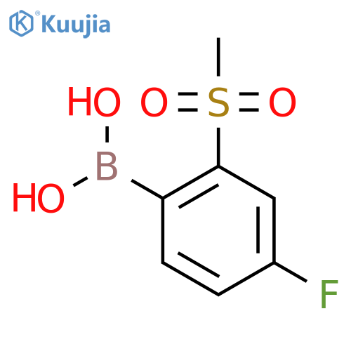 4-Fluoro-2-(methylsulfonyl)phenylboronic acid structure