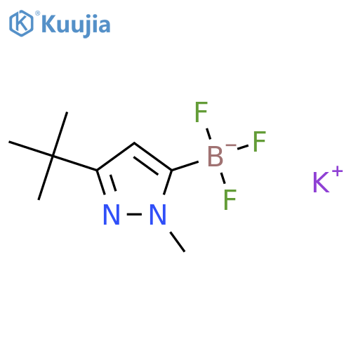 Potassium (3-(tert-butyl)-1-methyl-1H-pyrazol-5-yl)trifluoroborate structure