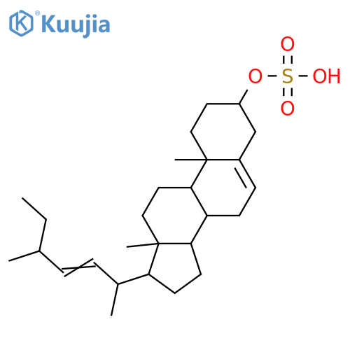 27-Norergosta-5,22-dien-3-ol; (3β,22E,24S)-form, 3-Sulfate structure