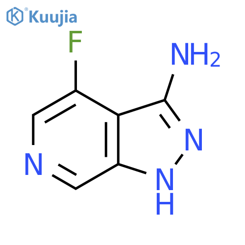 4-fluoro-1H-pyrazolo3,4-cpyridin-3-amine structure