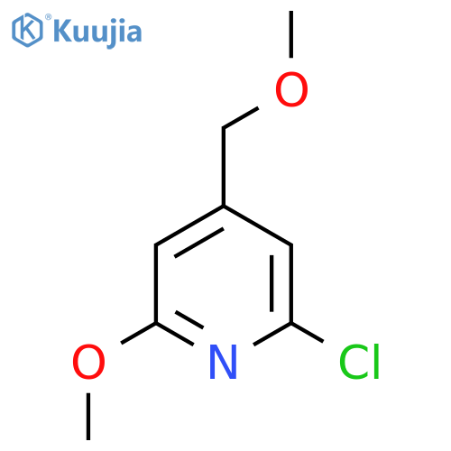 2-chloro-6-methoxy-4-(methoxymethyl)pyridine structure