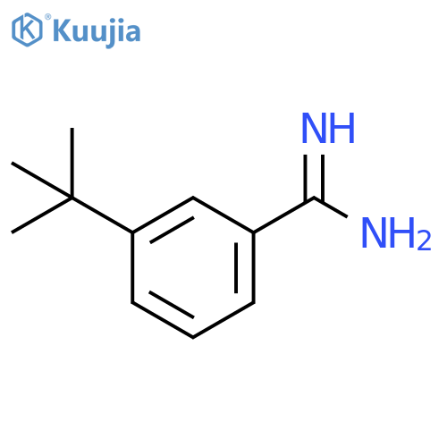 3-tert-butylbenzene-1-carboximidamide structure