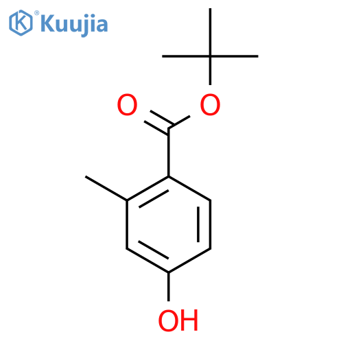 Tert-butyl 4-hydroxy-2-methylbenzoate structure